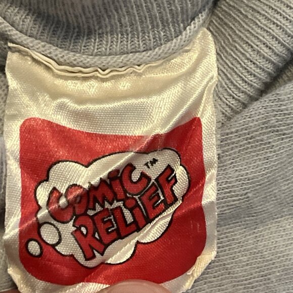 VTG Mickey & Minnie Graphic T Shirt Adult SMALL Gray Comic Relief Single Stitch - Picture 6 of 8